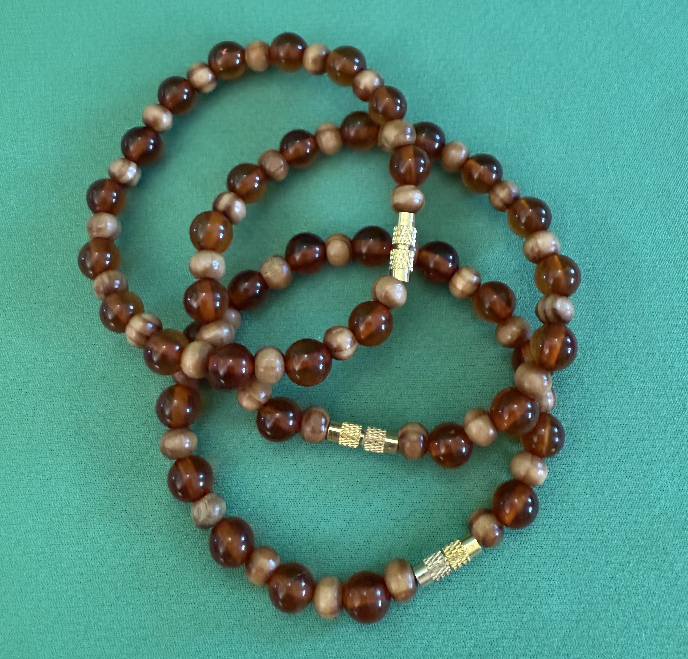 Bracelet  "Honey Beads"  17 cm