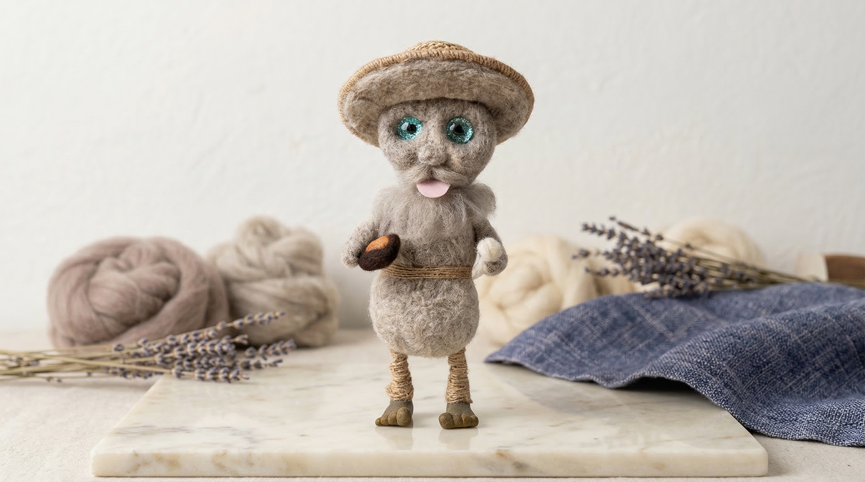 Felted figure Povar