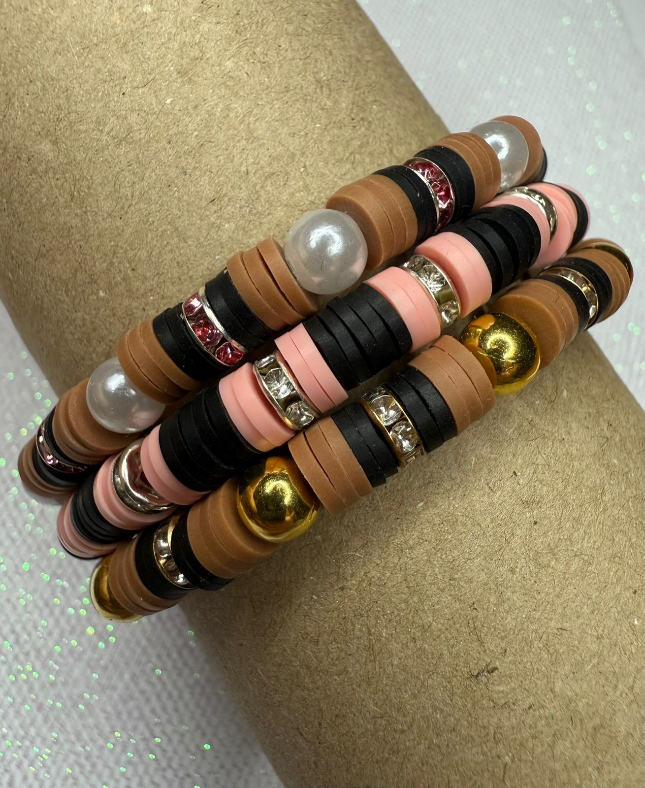 Bracelet "Strawberry Chocolate"  16 cm