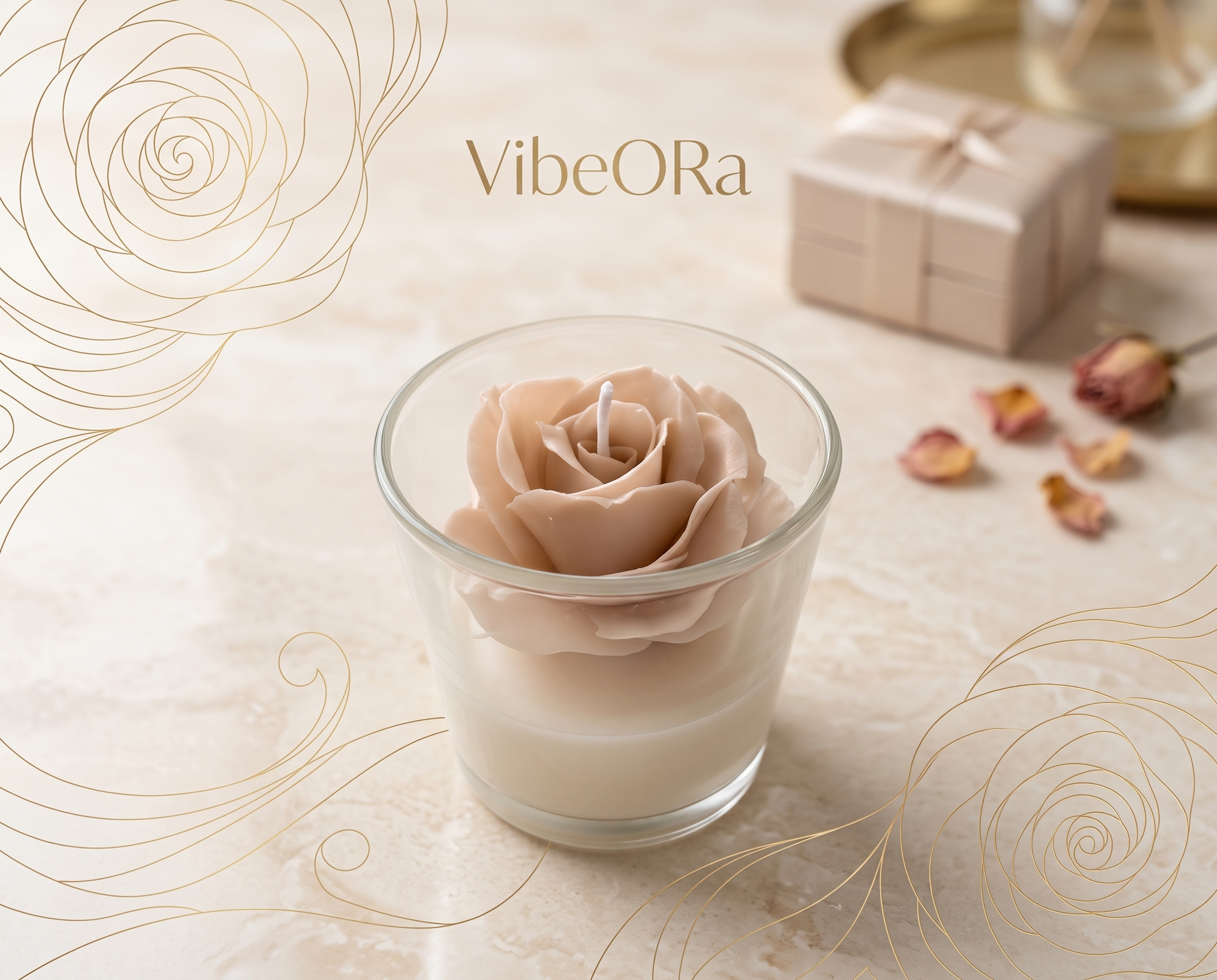Jar candle "Floral Dessert"