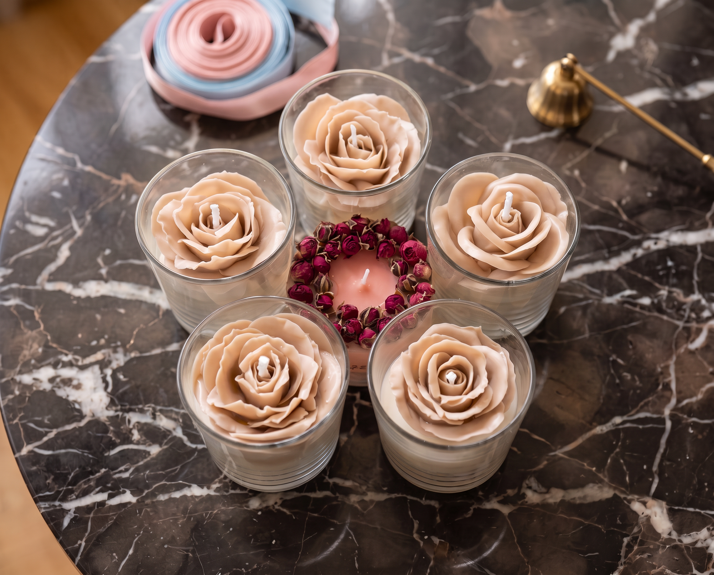 Jar candle "Floral Dessert"