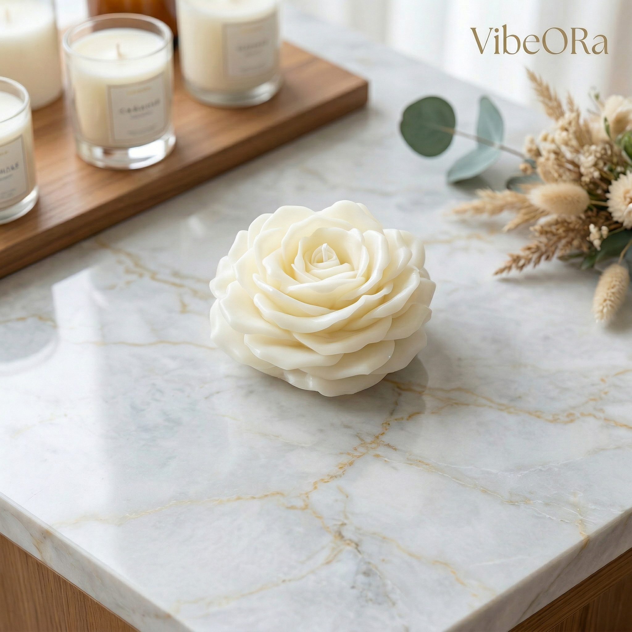 Rose Candle