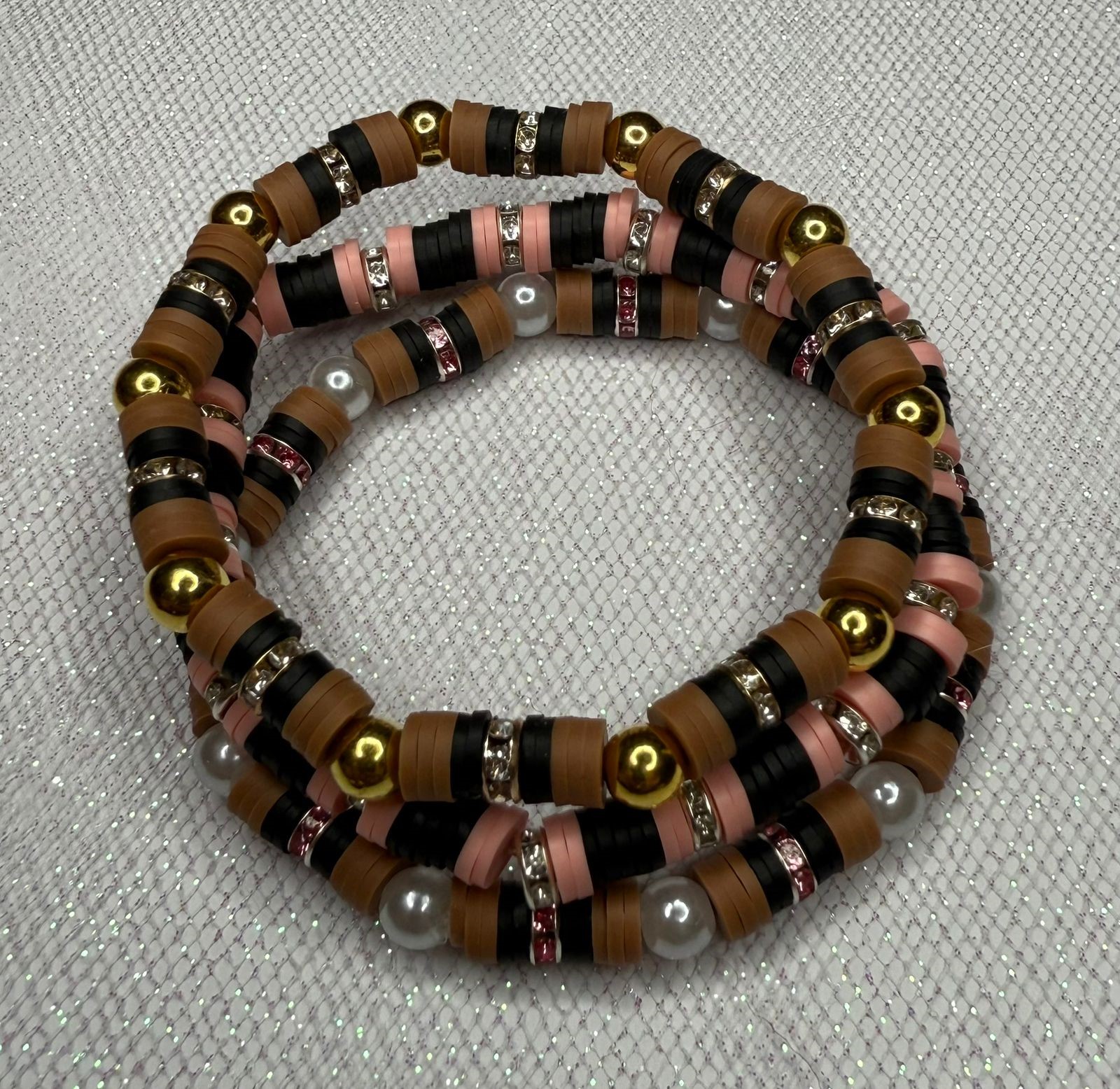 Armband "Strawberry Chocolate" 16 cm
